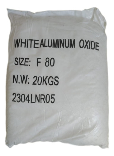 Óxido De Aluminio Blanco No. 80 Saco De 20 Kgs.