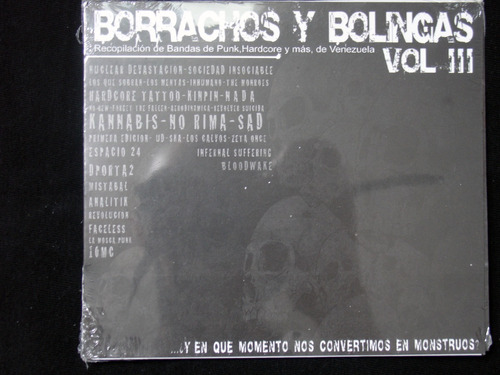 Cd Borrachos Y Bolingas Vol 3 Punk Venezuela Compilado