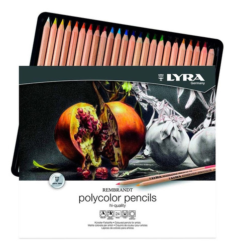 Lyra Rembrandt Polycolor Set 24 Lápices De Colores