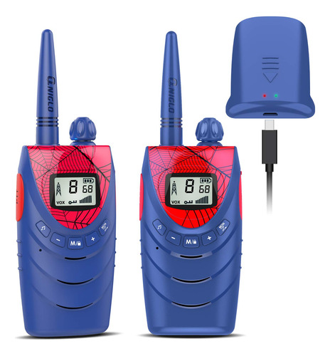 Walkie Talkies Recargables Para Nios, 22 Canales Frs Walkie