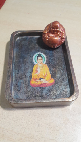 Jardín Zen Con Buda.isis Dala Art Negro