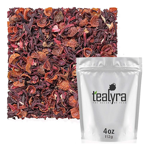 Tealyra - Hibiscus And Rosehips - Herbla Loose Leaf Tea - He