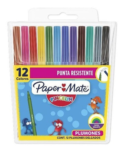 Papermate 2 Pack Plumones Pinceli 12 Pzas