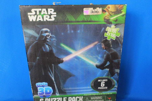 Star Wars Puzzle Pack 7 Rompecabezas Lenticular 3d (Usado)