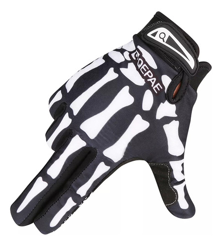 Guantes De Ciclismo Con Forma De Calavera De Dedo Completo 1