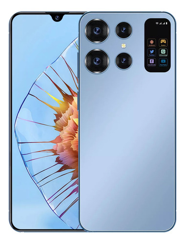 . Teléfonos Inteligentes Android Baratos S24 Ultra 6.5 En Ram2gb Y Rom16gb Azul