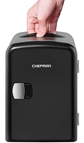 El Mini Refrigerador Personal Porta¡til Negro Chefman Enfra