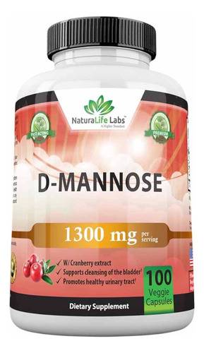 Naturalife Labs D Mannose Extracto Arandano 100 Capsulas