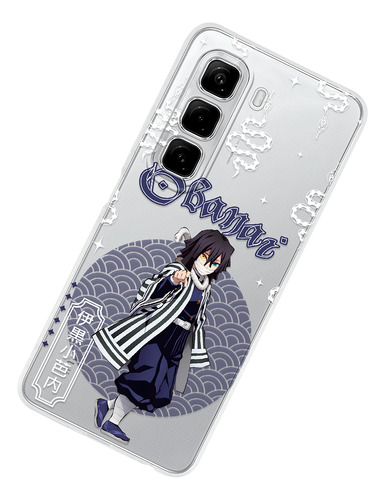 Funda Para Infinix Obanai Anime Anticaídas Demon Slayer Case Obanai Hot 30i