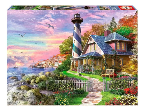 Puzzle Rompecabezas Educa 1000pcs Faro En Rock Bay Febo