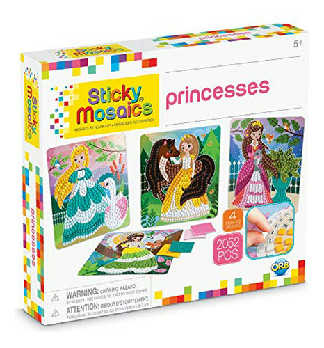 Mosaicos Pegajosos Princesas.