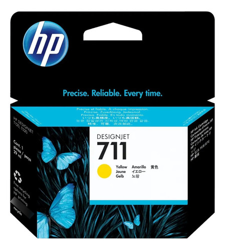 Hp 711 Cartucho Cz132 Cz 132a Amarillo T120 T520