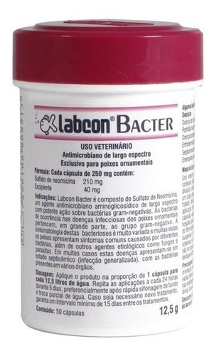 Alcon Labcon Bacter 50 Cápsulas