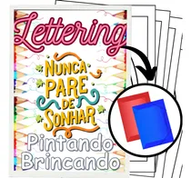 Comprar 100 Desenhos Para Pintar E Colorir Lettering Em Folha A4 Inteira Avulsa ! 1 Desenho Por Folha! #0038