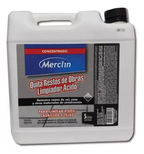 Merclin Quita Restos Obra Concentrado X 5