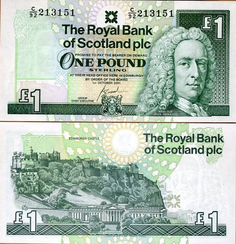 Escocia - 1 Libra - Año 2001