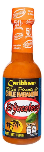 El Yucateco Salsa Picante Carribbean Chile Habanero 150ml