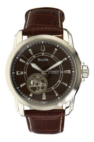 Relógio Bulova 96a108 Orig Bva100 Mec Autom Leather!!!