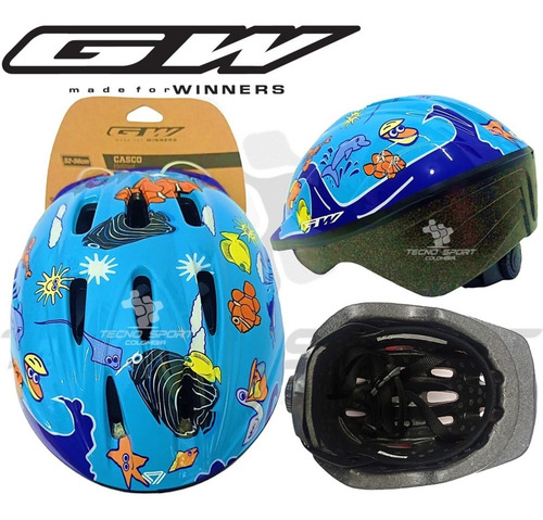 Casco Gw De Niño Para Bicicleta Y Patines Ajustable Oferta