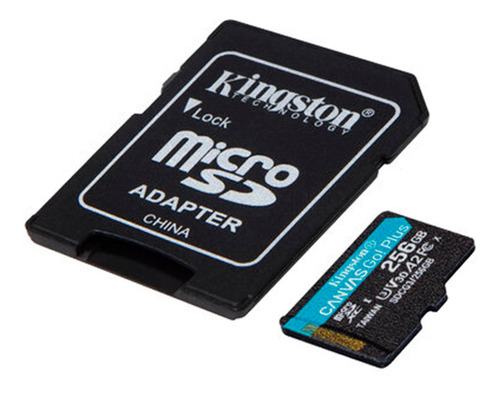 Memoria Microsd Kingston Canvasgo Plus 256gb A2 U3 V30 170mb