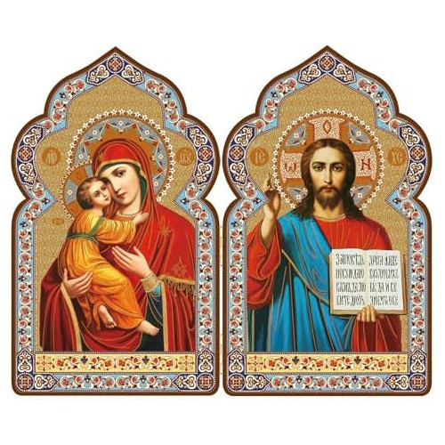 Icono Ruso Ortodoxo Católico De Virgen María Y Niño ...