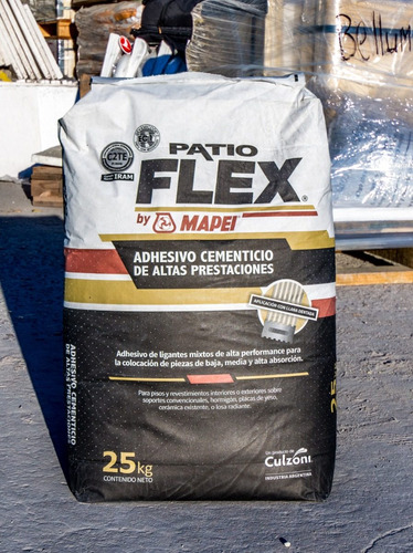 Mezcla Adhesiva Patio Flex By Mapei Por 25 Kilos