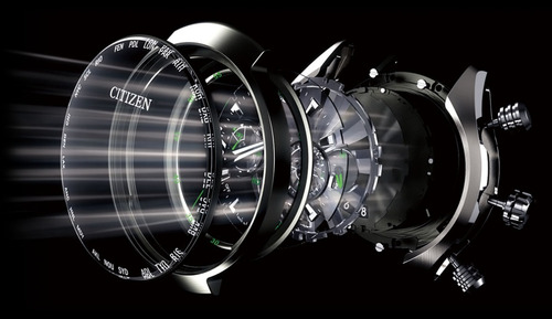 Imagen 6 de 7 de Reloj Citizen Caba. Eco Drive Super Titanium Ca439055l Wr100
