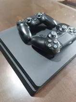 Comprar Playstation 4 Slim De 1 Tb Color Negro Con Dos Controles