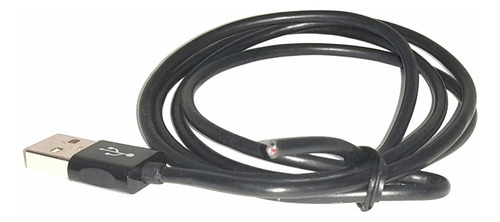Cable Usb Macho Tipo Soldar Cargador 1metro Negro Nuevo Genérica