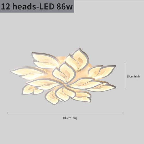 Lámpara De Techo En Forma De Flor, Regulable, Moderna, Con C