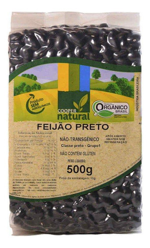 Kit 2x: Feijão Preto Orgânico Coopernatural 500g