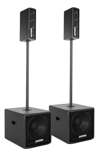 Sistema De Som Vertical Line Datrel Vox 4.0 Sub 12pol 600w