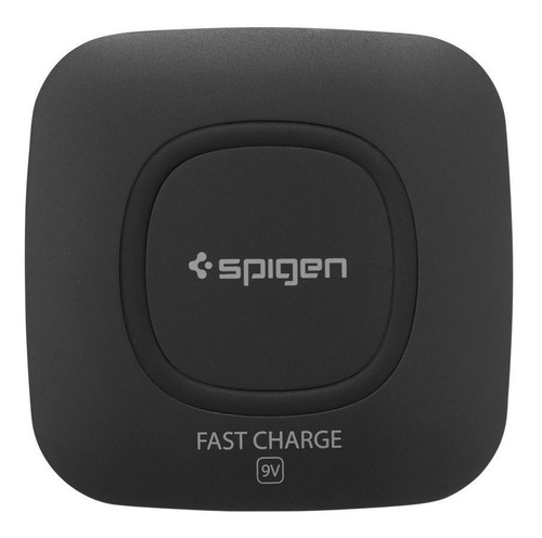 Carregador Wireless Spigen Essential F301w-preto Ultra Slim