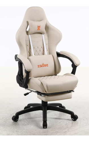 Silla Gamer Profesional Krone Xl Línea Premium Apoyapiés