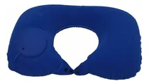 Comprar (azul) Almohada Inflable De Avión, Almohada De Aire De Tela Flocada, Almohadas De Viaje Para El Cuello, Almohadas Portátiles De Apoyo Para La Cabeza Y El Cuello En Vuelo Para Vuelo, Coche, Viajes