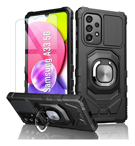 Case With Tempered Screen Protector Samsung Galaxy A33 5g