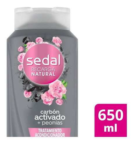 Sedal Acondicionador Carbón Activado + Peonias X 650 Ml