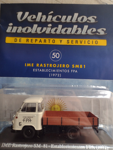 Coleccion Inolvidables, Ime Rastrojero Sm81, Fpa, Num 50