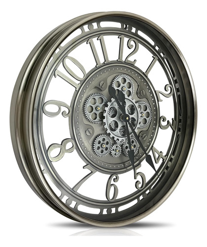 Dorboker Real Moving Gears - Reloj De Pared Grande