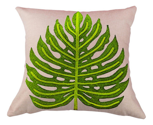 43*43cm Nepal Hoja De Bordado De Algodón De Lino De La Funda