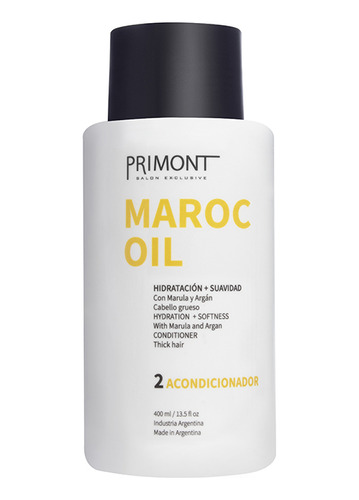 Acondicionador Primont Maroc Oil Con Aceite De Argan X400ml