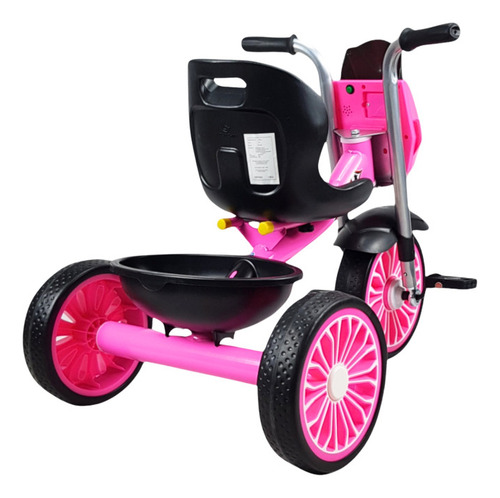 Triciclo Para Niños Diseño Mazinger Con Luz Y Sonido Color Rosa