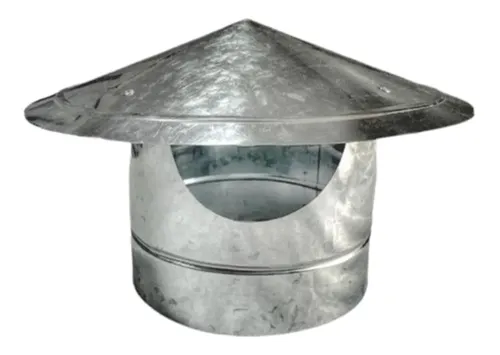 Chapéu Chinês 115mm Galvanizado Chaminé Dutos Tubos Lareira