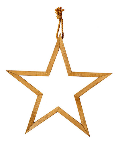 Colgante De Estrella De Madera, Decoración, Suministros De