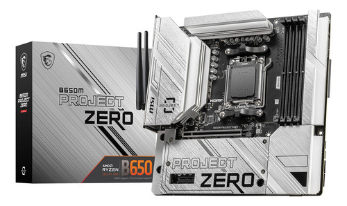 Tarjeta Madre Msi B650m Project Zero Am5 Ddr5 M.2 Wifi 6e