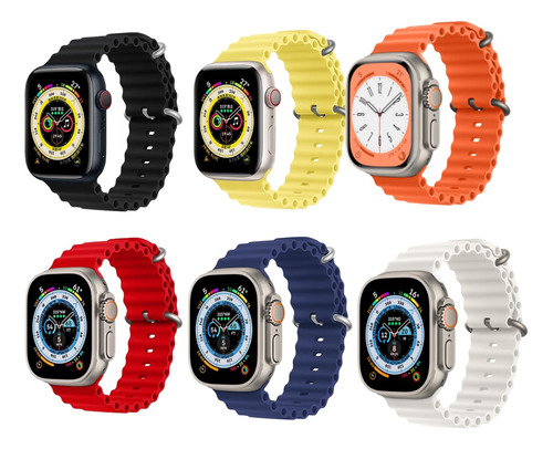 Correas Silicona Ocean Loop Compatible Con Apple Watch 