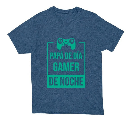 Playera Para Hombre - Día Del Padre - Cuello V - Papá Gamer