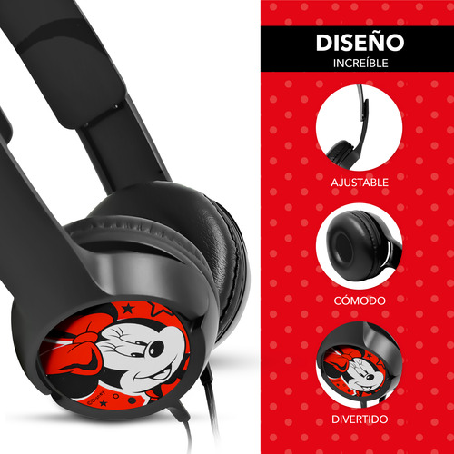 Audifonos Manos Libres Diadema Minnie Mouse H1-abd26
