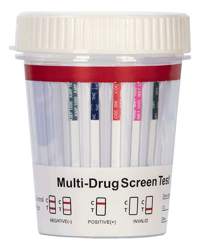 Prueba Antidoping 6 Parámetros Con Vaso Provision. 3 Pzs.