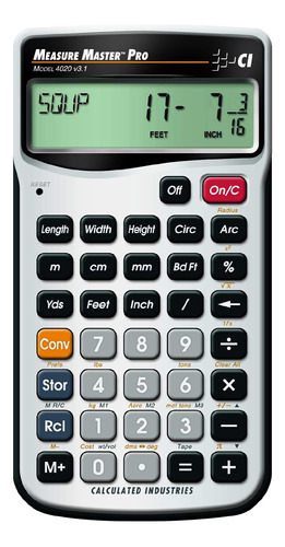 Calculadora De Medicion Profesional Master 4020 Silver